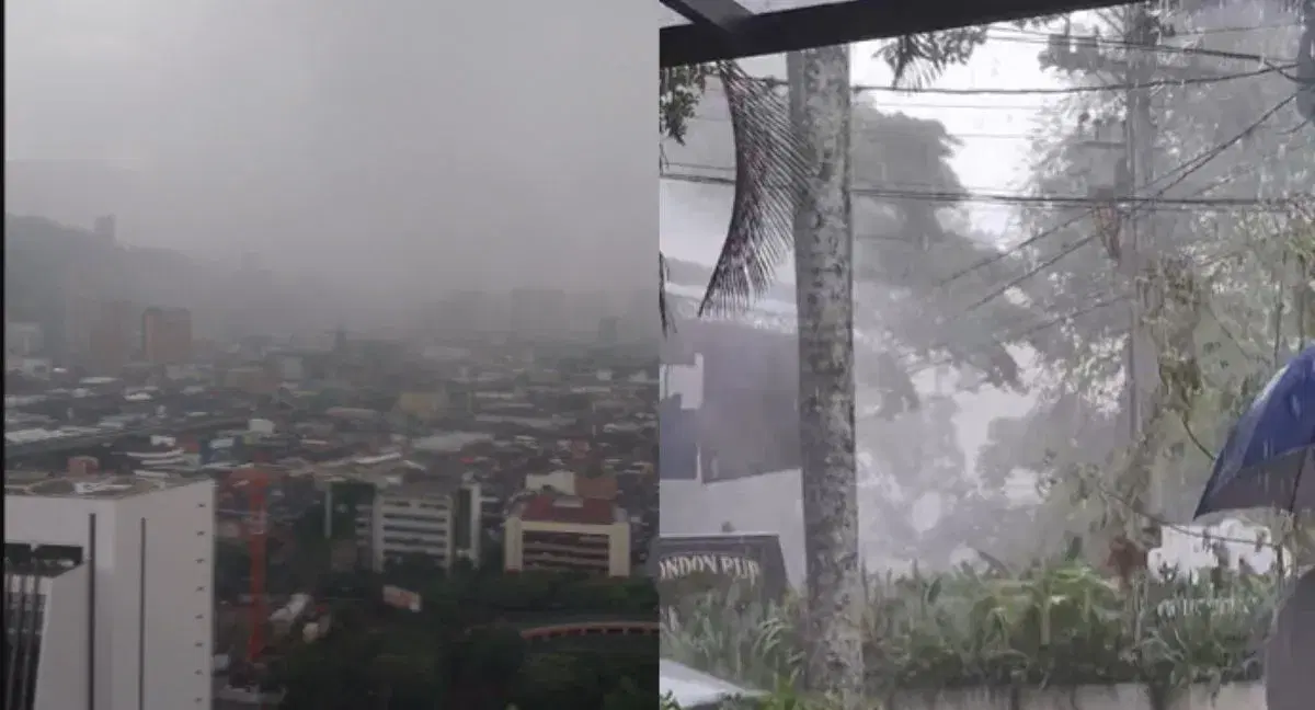 Alerta en Medellín por fuerte aguacero. ¿cómo está el resto del país? Medellín, bajo el agua: fuerte aguacero provoca inundaciones y eleva nivel de quebradas