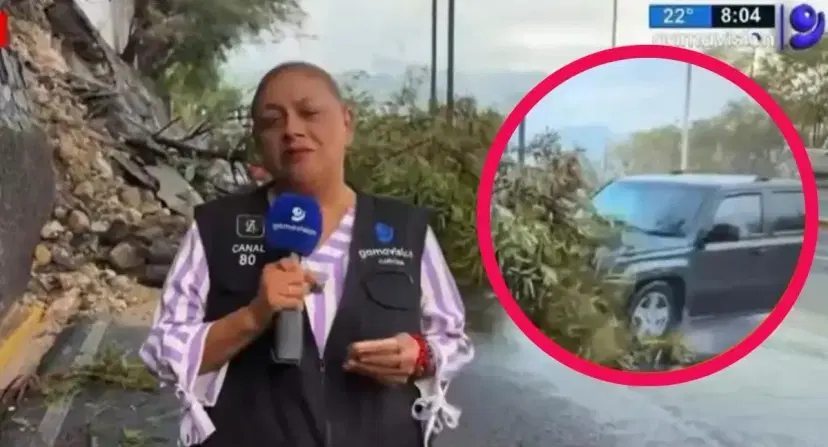 Atropellan a periodista en vivo en México Periodista y camarógrafo fueron atropellados en vivo durante cobertura en México: impactante video