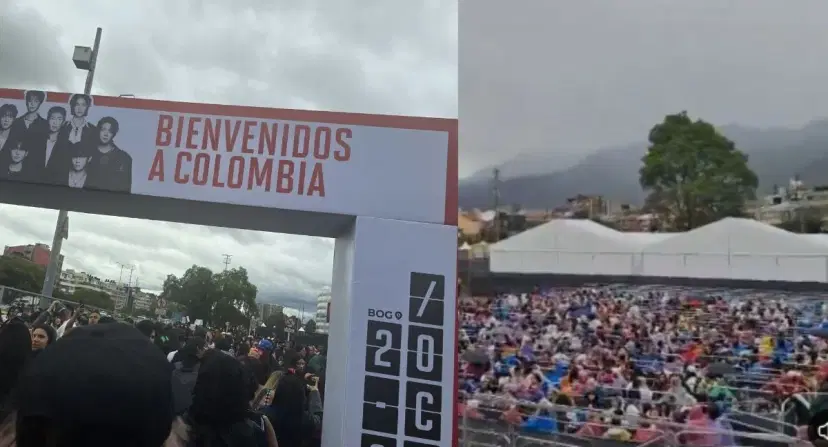 BTS hoy en El Campín concierto Concierto de BTS hoy en Bogotá: largas filas y videos emotivos, en vivo la presentación