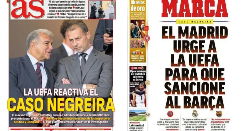 Caso Negreira Caso Negreira expone mayores diferencias entre Real Madrid y Barcelona, ahora con la UEFA presente