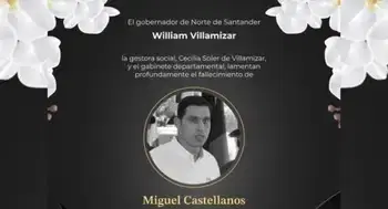Desde la Gobernación de Norte de Santander lamentaron la muerte de Miguel Castellanos Asesinato de Miguel Castellanos: autoridades ofrecen recompensa por los responsables