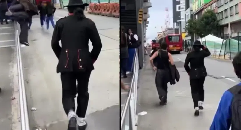 Michael Jackson TransMilenio Video | Hasta 'Michael Jackson' se coló en TransMilenio: el 'Bad' de fondo le quedó perfecto